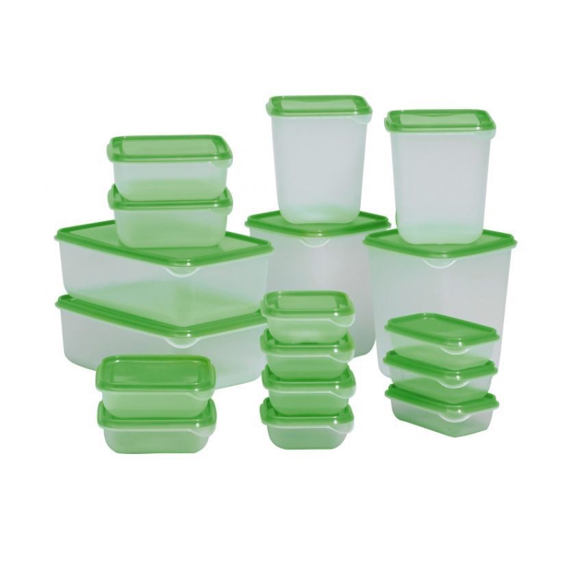 Bộ 17 hộp đựng thực phẩm IKEA PRUTA Trắng