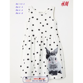 Đầm Tiểu Thư Jersey Thỏ H&M (Hàng Mỹ xách tay)