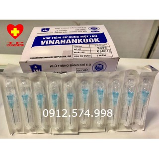 Đầu kim tiêm từ số 18 đến số  26G