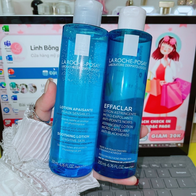 TONER/NƯỚC HOA HỒNG LA ROCHE-POSAY CHO DA DẦU MỤN NHẠY CẢM