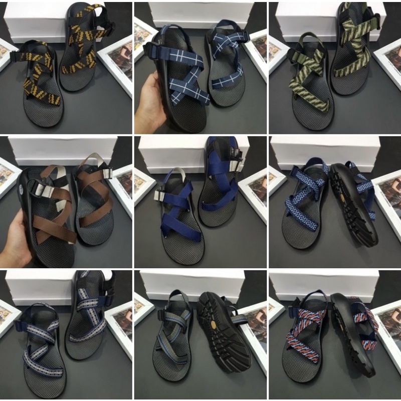 Dép quai hậu đế cao su có hoạ tiết kẻ dây, dép xăng đan thời trang nam phong cách giới trẻ btshop từ 38 đến 42