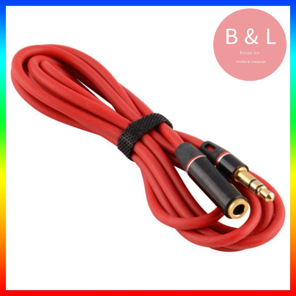 [BL]4FT 3.5mm 4-Pole AUX Extension Cable Stereo Audio Headphone Male to Female