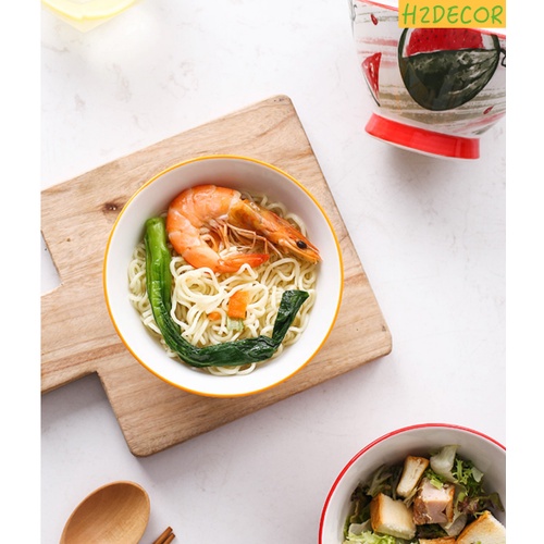 Bát ăn cơm hoạ tiết dễ thương phong cách Nhật Bản - H2DECOR