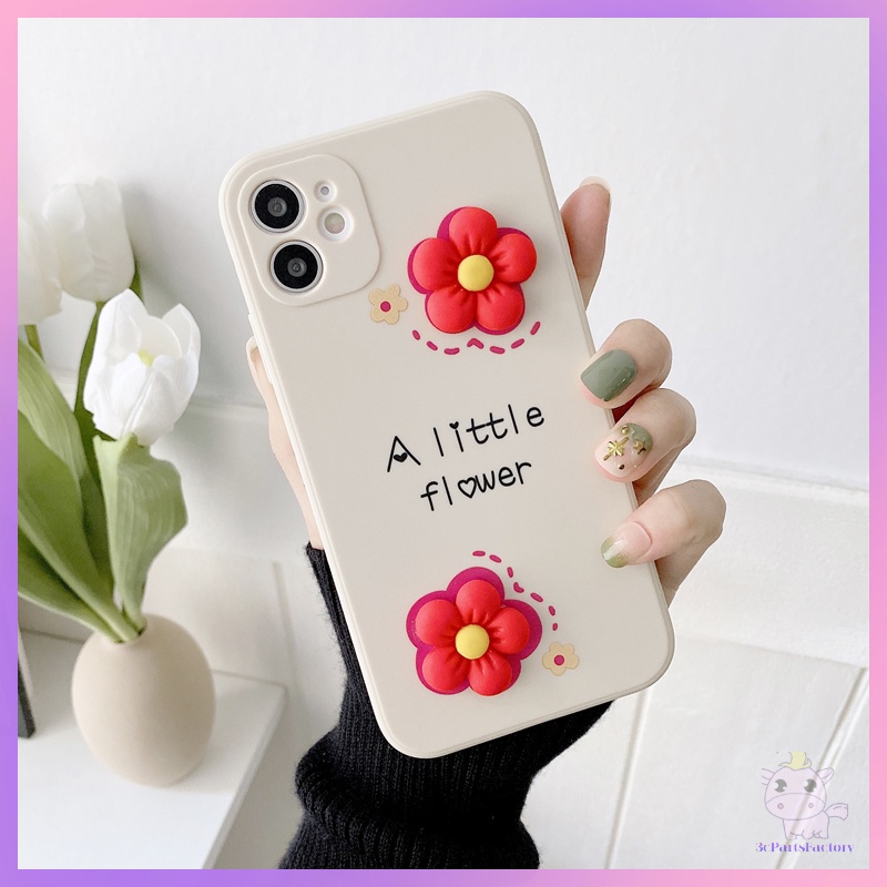 3D Flowers Liquid Silicone Rubik's Cube Phone Caing for IPhone 12Pro Max 12Pro 12 11Pro Max 11Pro 11 XS Max XR X/XS 7/8 7Plus/8Plus Case Cover with Camera Protection