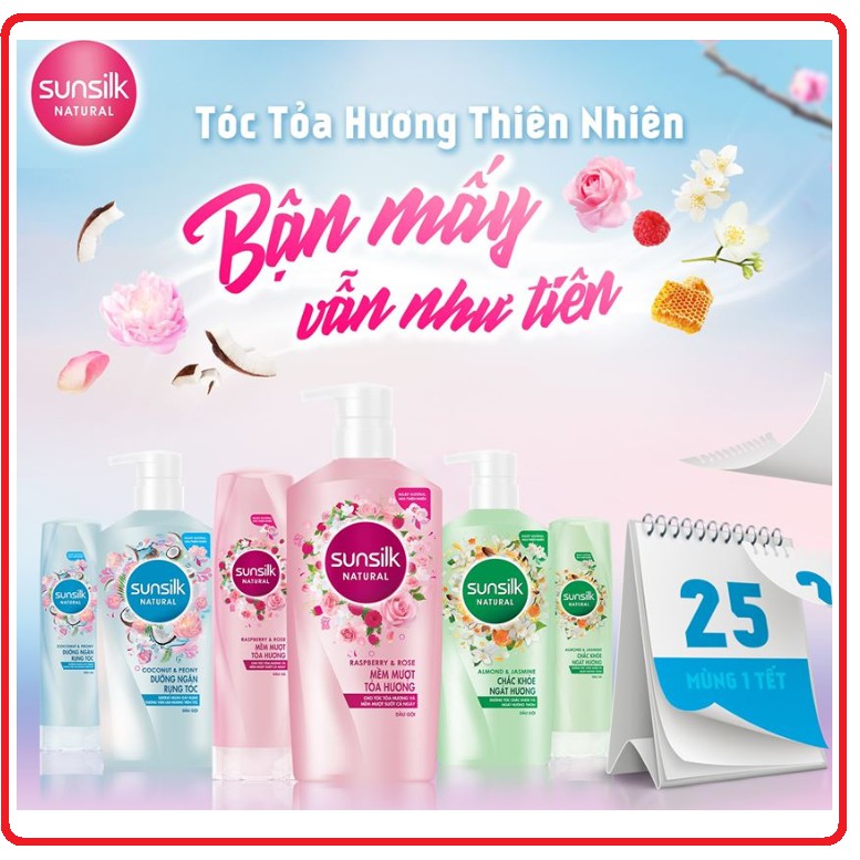 Dầu Gội SUNSILK Thiên Nhiên Chai 650g