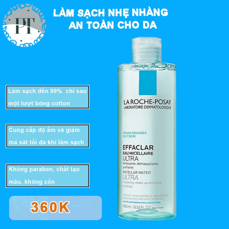 Bộ Sữa Rửa Mặt La Roche-Posay Effaclar Purifying Foaming $ Nướcc tẩy trang Laroche Posay Micellar Water Ultra