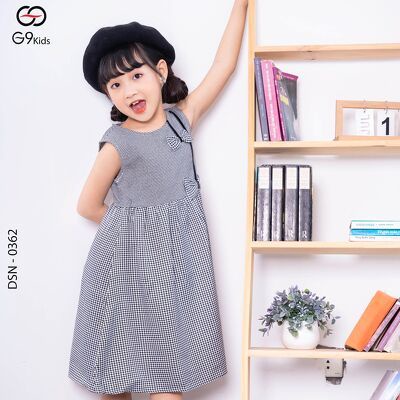 Váy bé G9moza 0362 với chất liệu Nhung tăm
