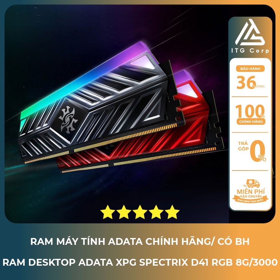 RAM Desktop Adata XPG Spectrix D41 RGB 8G/3000