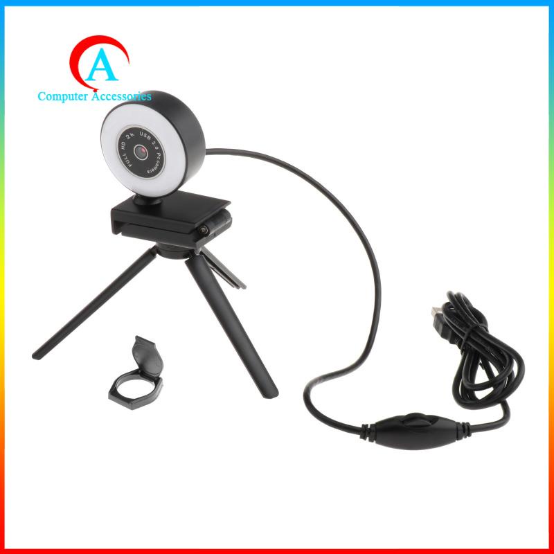 Webcam HD USB kèm micro có vòng đèn chuyên dụng cho PC | BigBuy360 - bigbuy360.vn