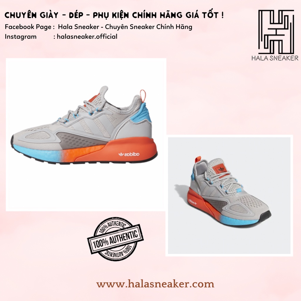 Giày Chính Hãng Adidas ZX 2K Boost FY0606 - Giày Thể Thao Nam Nữ Authentic Shoes - Hala Sneaker
