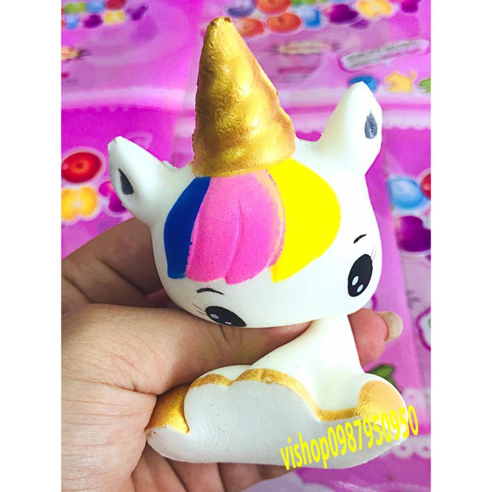 SQUISHY BẠCH TUỘC  NGỒI 1 SỪNG