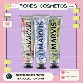 Kem đánh răng Marvis TEA Collection vị trà (Blossom Tea, Creamy Matcha Tea, Earl Gray Tea)