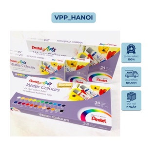 Màu nước Pentel dạng tuýp kẽm (12,18,24màu WFRS)