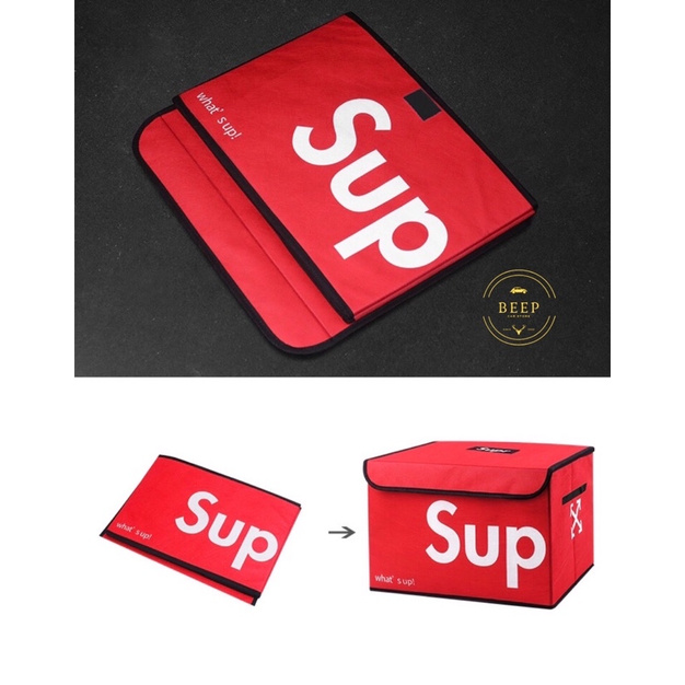 Hộp đựng đồ để cốp xe ô tô có thể gấp gọn Supreme tiện dụng, trẻ trung, phong cách.