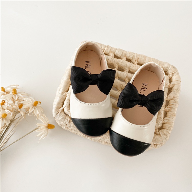 Giày da đế mềm phong cách Hàn Quốc cho bé gái