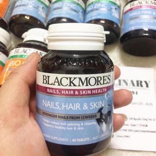 Viên uống nail , hair & skin blackmores hủ 60v