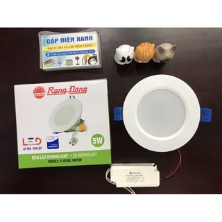 Đèn Led Âm Trần Đơn Màu Rạng Đông Lỗ Khoét 90mm - Led Downlight - Panel Siêu Mỏng -90/5w- 90/6w - 90/7w - 90/9w