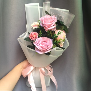 Bó Hoa Lụa Nhỏ Nhiều Màu