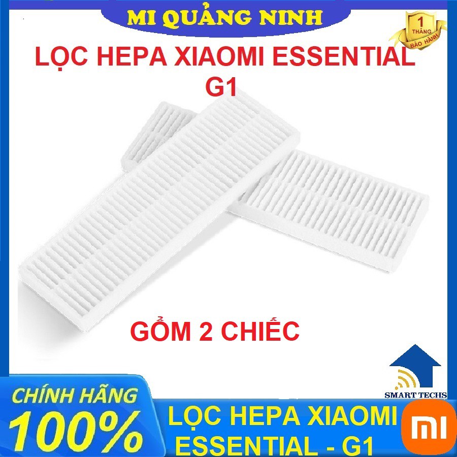 Phụ kiện robot hút bụi Xiaomi Essential/G1 - Màng lọc hepa, Chổi chính, khăn lau, chổi cạnh ( 2 chiếc)