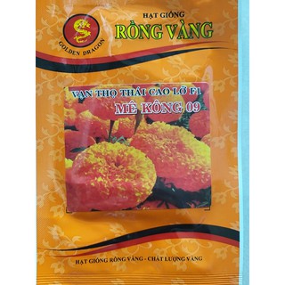 Hạt giống vạn thọ thái cao lỡ Mekong 09 Rồng Vàng gói 1g