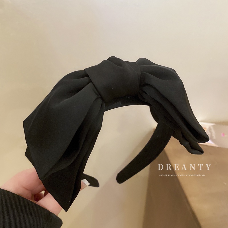 Băng Đô Cài Tóc Đính Nơ Lớn Đơn Giản Cổ Điển Phong Cách Hàn Quốc Mới