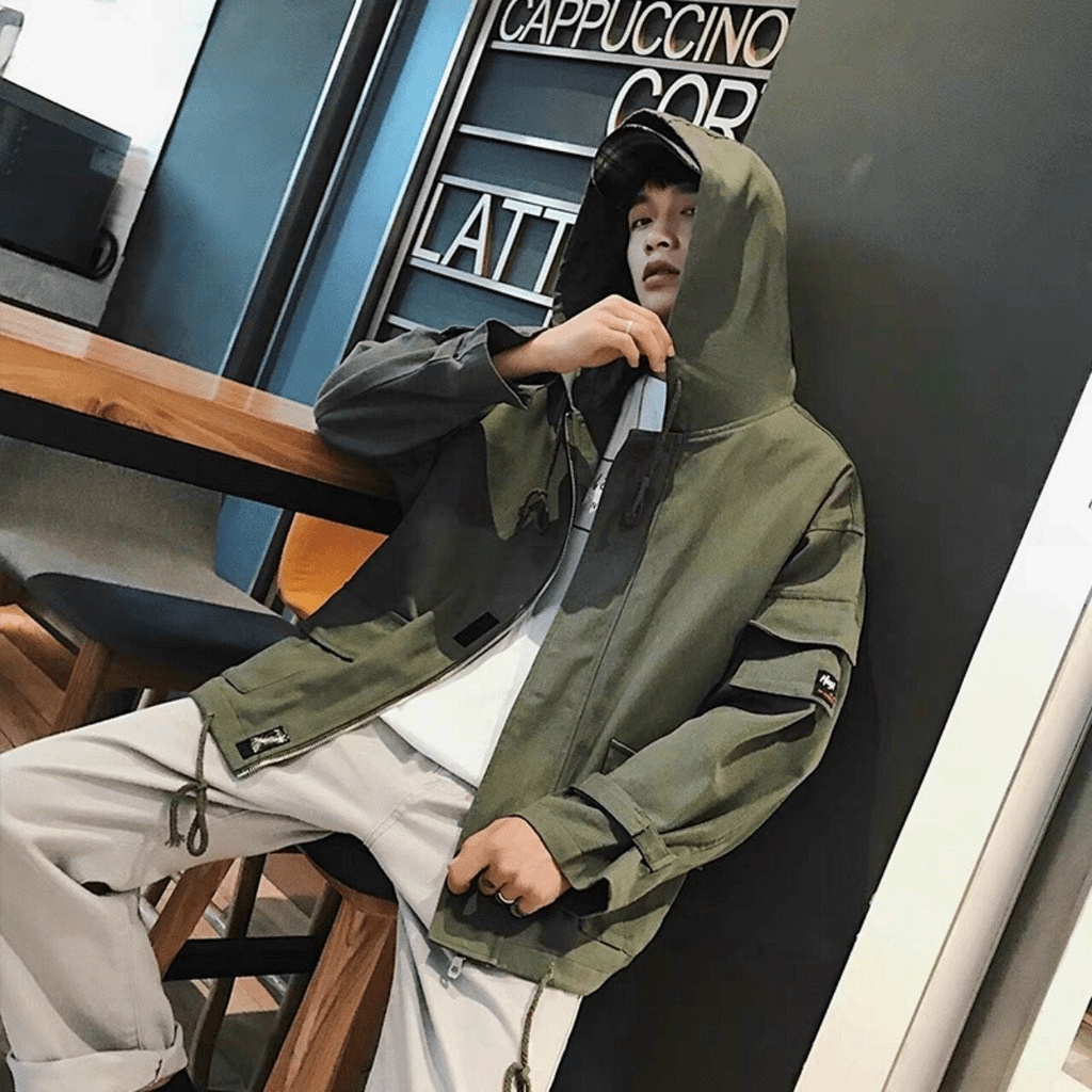 (HCM) ÁO KHOÁC KAKI NAM CÓ MŨ SIÊU CHẤT HOT HIT 2022 THỜI TRANG KOKO MI