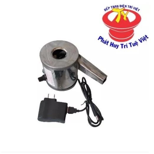 Quạt gió chuyên dụng cho bếp than hoa Trí Việt - Sạc pin được, thay pin dễ dàng