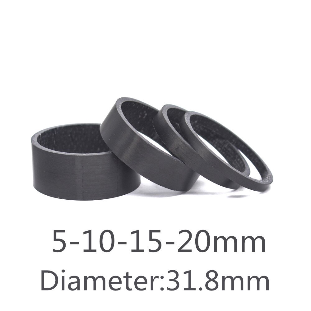 Set 4 Phụ Kiện Bằng Sợi carbon 28.6-31.8mm OD2 Cho Xe Đạp