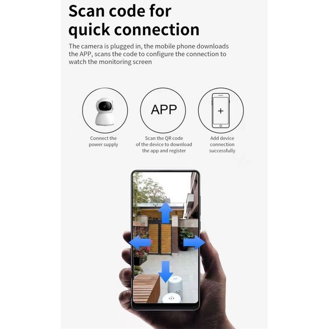 Camera 5G / 2.4G băng tần kép 2MP 1080P trong nhà PTZ xoay 360 độ không dây WIFI CCTV IP