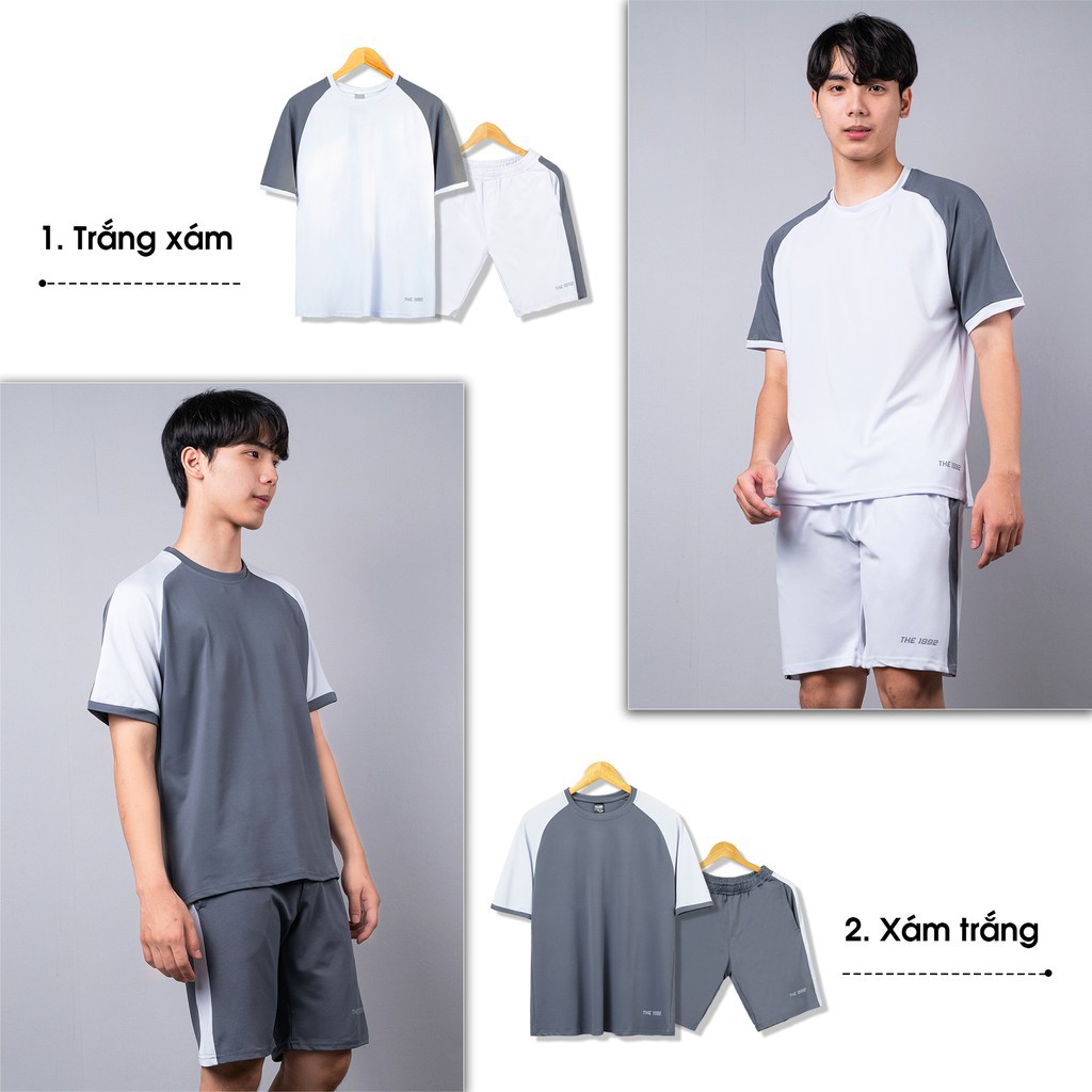 Bộ thể thao nam Đồ bộ nam cao cấp phối màu