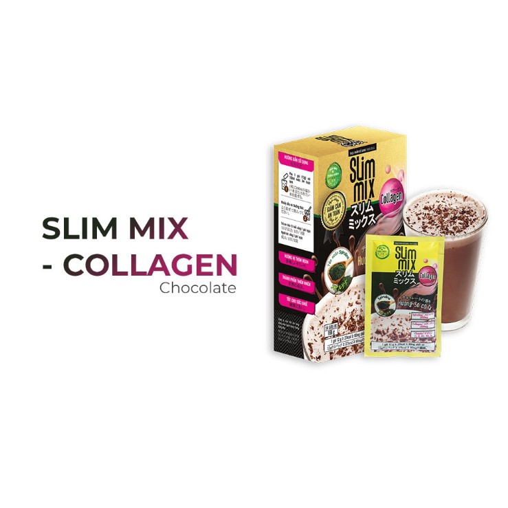 Giảm cân SLIM MIX - Trà Sữa Collagen Công Nghệ Nhật Bản