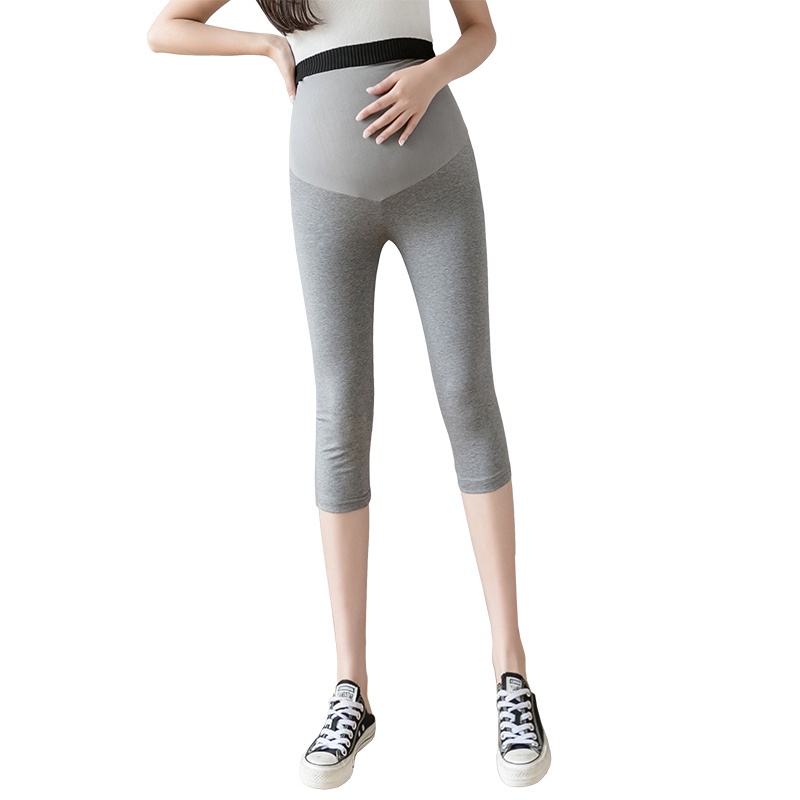 Quần legging thể thao chất liệu Cotton mỏng không đường may thời trang mùa hè