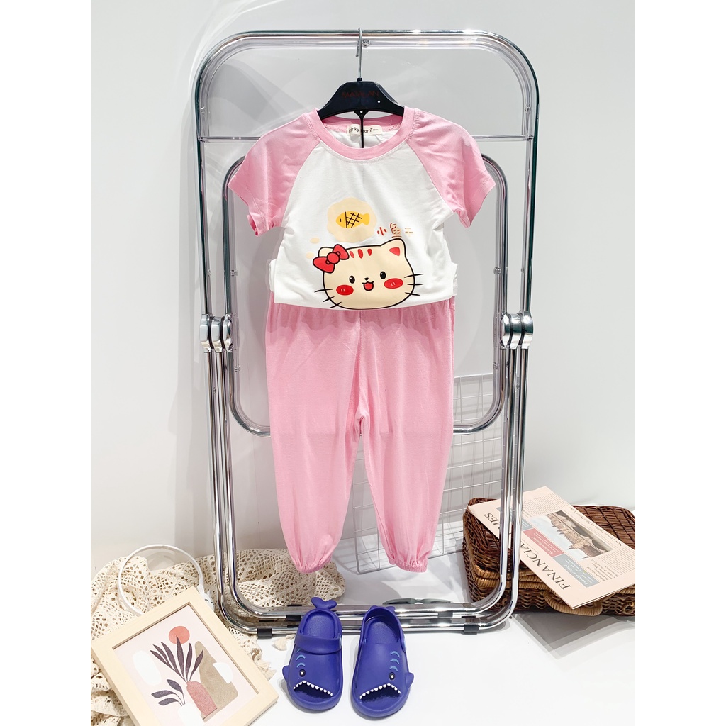 [MẪU HOT] Bộ cộc tay quần alibaba thun lạnh Minky Mom cho bé trai bé gái từ 5-19kg