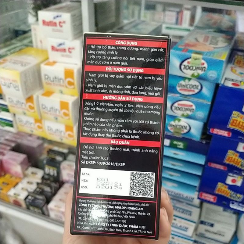 ASURA DHEA- hỗ trợ cải thiện sinh lý nam Hộp 30 viên