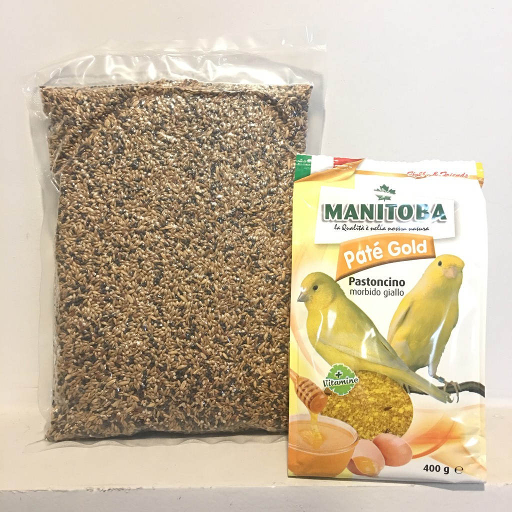 Combo 1kg Hat trộn yến hót hoặc thạch và cám trứng Pate