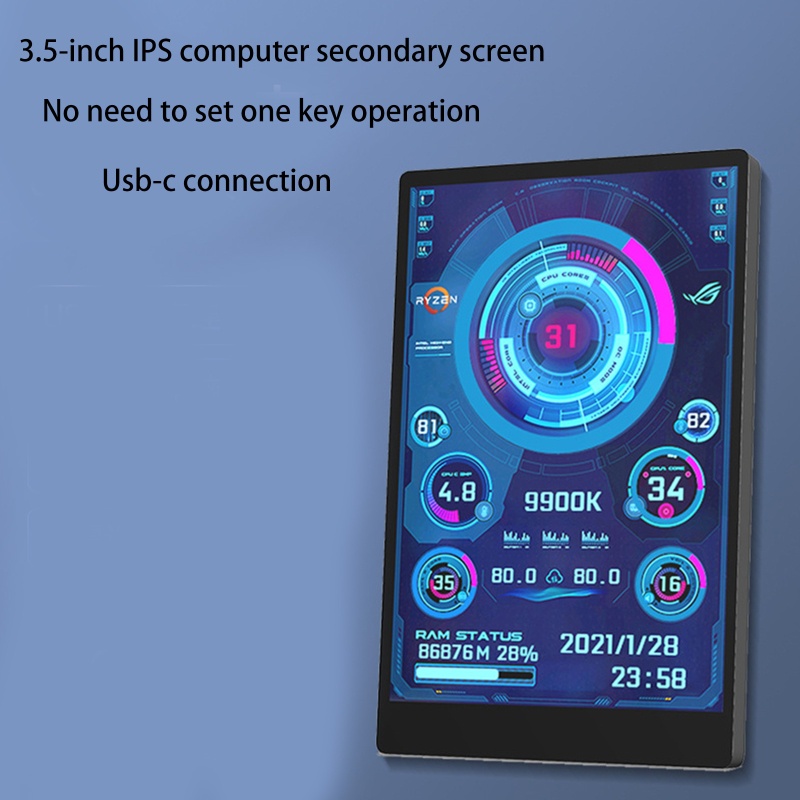 Utakee Vỏ Bọc Bảo Vệ Màn Hình Máy Tính IPS USB Mini Tiện Dụng