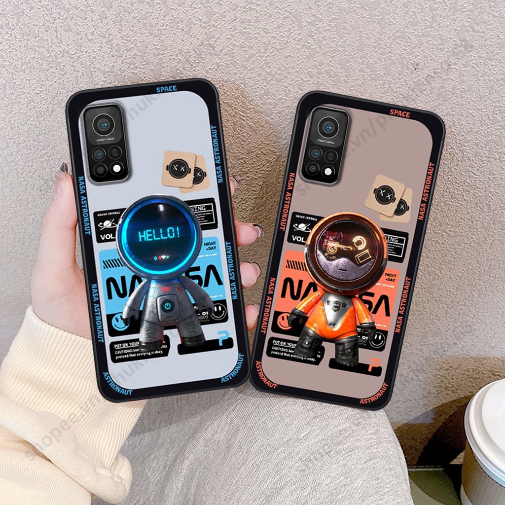 Ốp lưng Xiaomi Mi 10T Pro hình người máy, robot nasa đáng yêu dễ thương