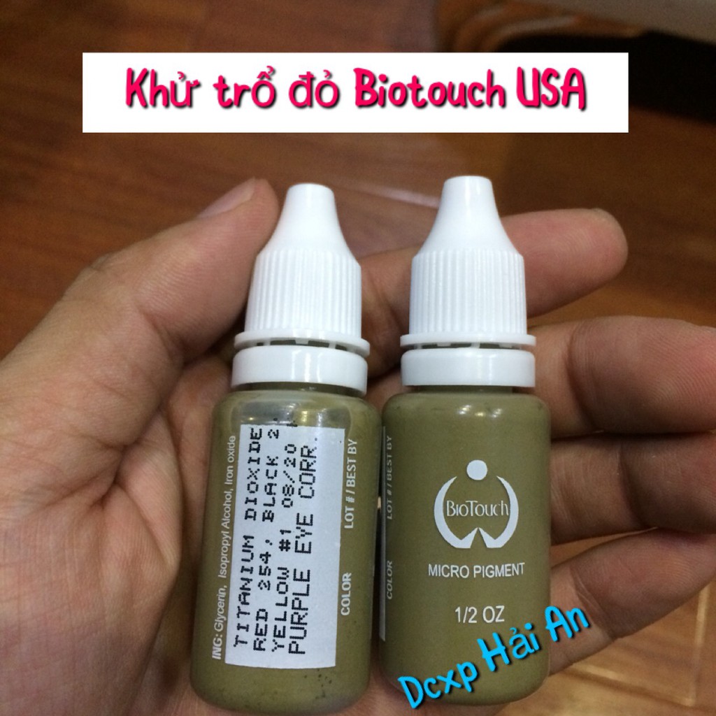 Mực Biotouch xử lý trổ đỏ lông mày
