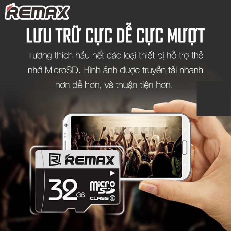 Thẻ Nhớ Cao Cấp Remax Micro SDHC 32GB Truyền Tải Tốc Độ Cao