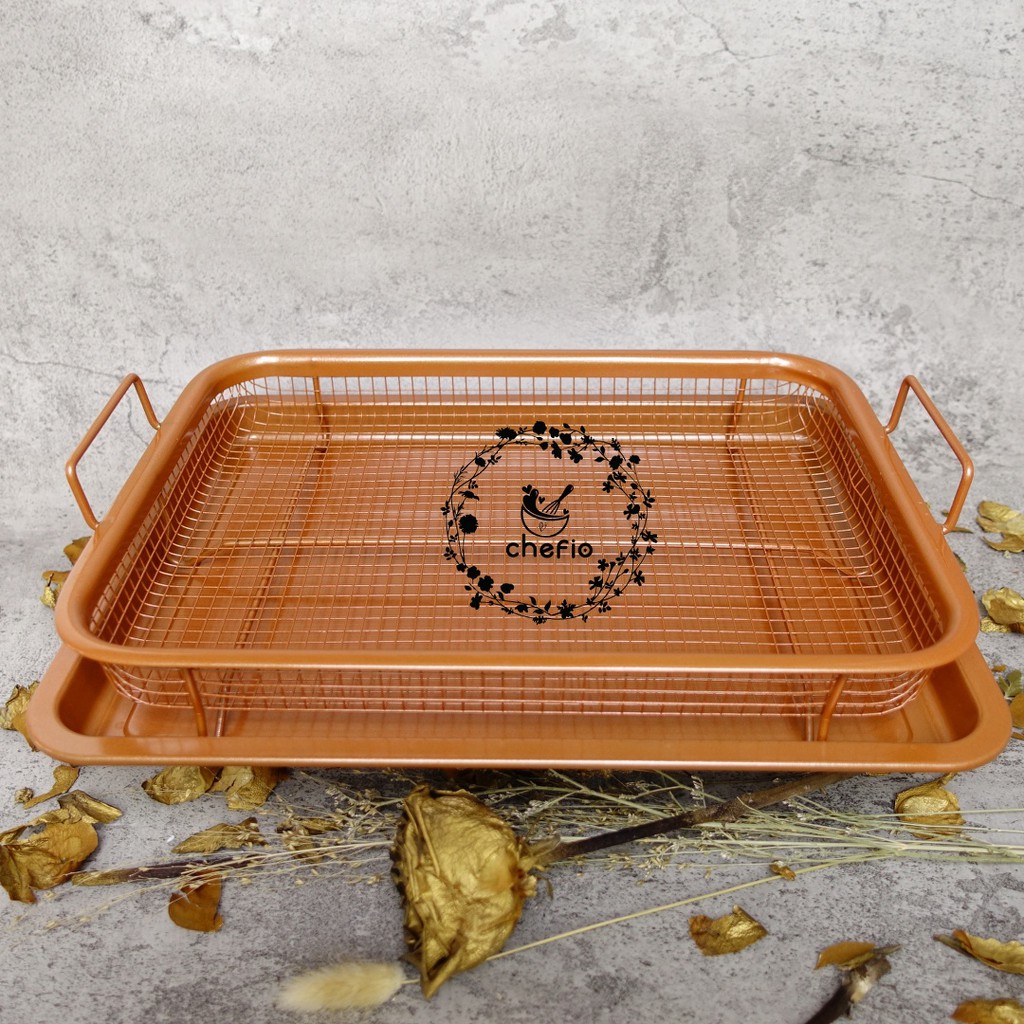 Khay Đồng Đựng Thức Ăn Ráo Dầu Tiện Dụng