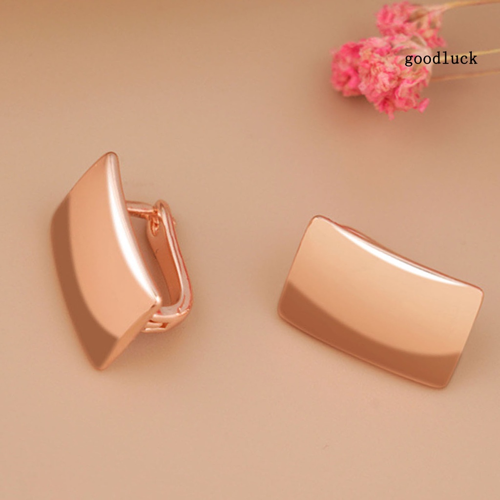 1 Đôi Bông Tai Hình Vuông Thanh Lịch Thời Trang Dành Cho Nữ