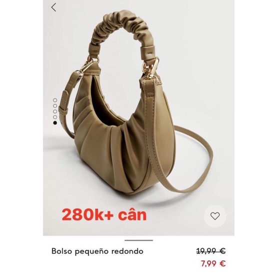 Pass túi đeo vai MNG màu nâu rêu