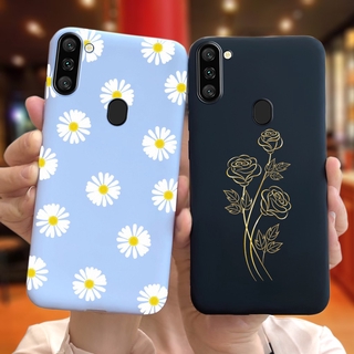Ốp điện thoại silicone in hoa cho Samsung Galaxy A11 / A10 / A10s SM-A107F SM-A105F SM-A115F