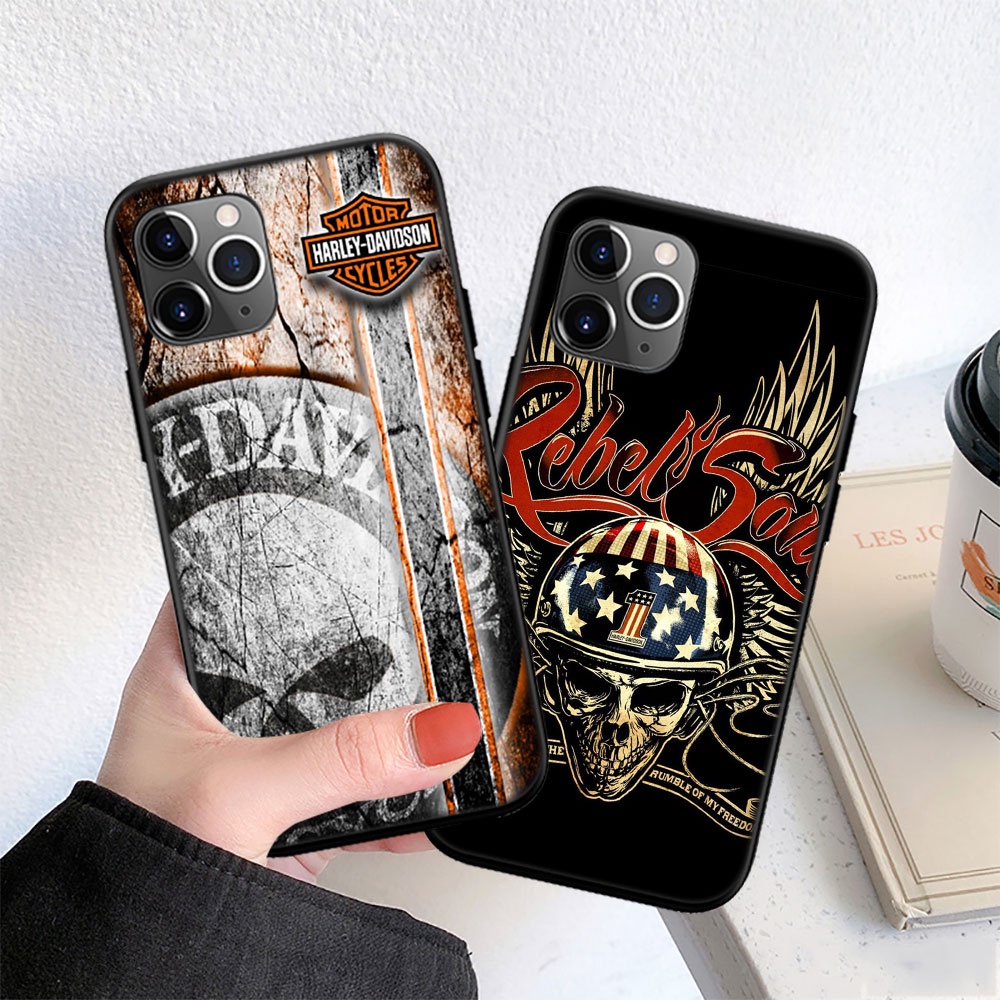Ốp Điện Thoại Mềm Hình harley davidson be33 Cho iphone 13 12 pro max mini xs max x
