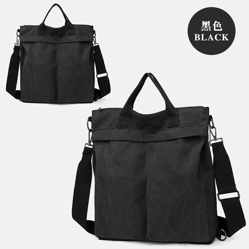 Túi vải canvas công sở mang được 3 kiểu