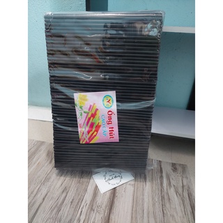 1 BỊCH ỐNG HÚT ĐEN PHI 6 - PHI 8 - PHI 12 CAO CẤP (500GR/BỊCH)