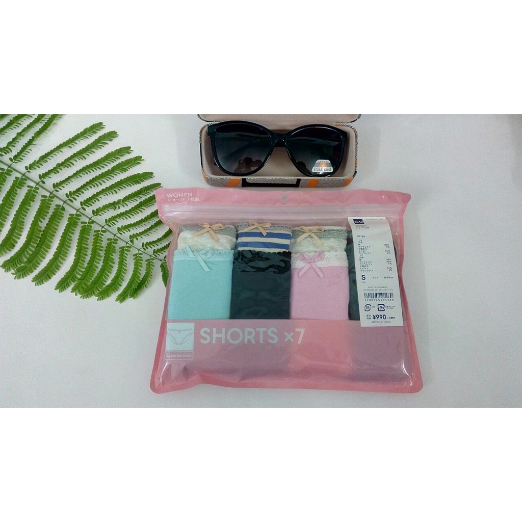 (Buôn sỉ trên 3 hộp) Set 7 quần lót GU hàng Nhật | BigBuy360 - bigbuy360.vn
