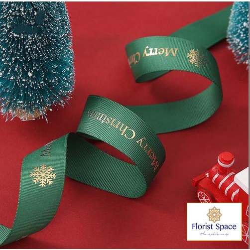 Ribbon 2.5cm Merry Christmas