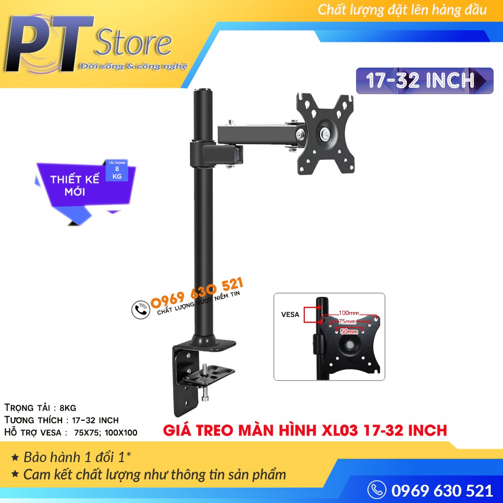 Giá Treo Màn Hình Arm monitor Tay 23cm