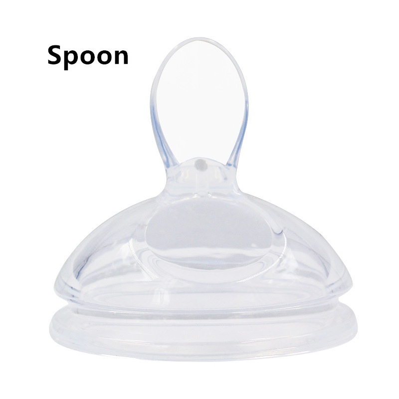 Nắp Đậy Bình Sữa Bằng Silicon Kèm Muỗng Tiện Dụng Cho Bé Comotomo 5oz 8oz